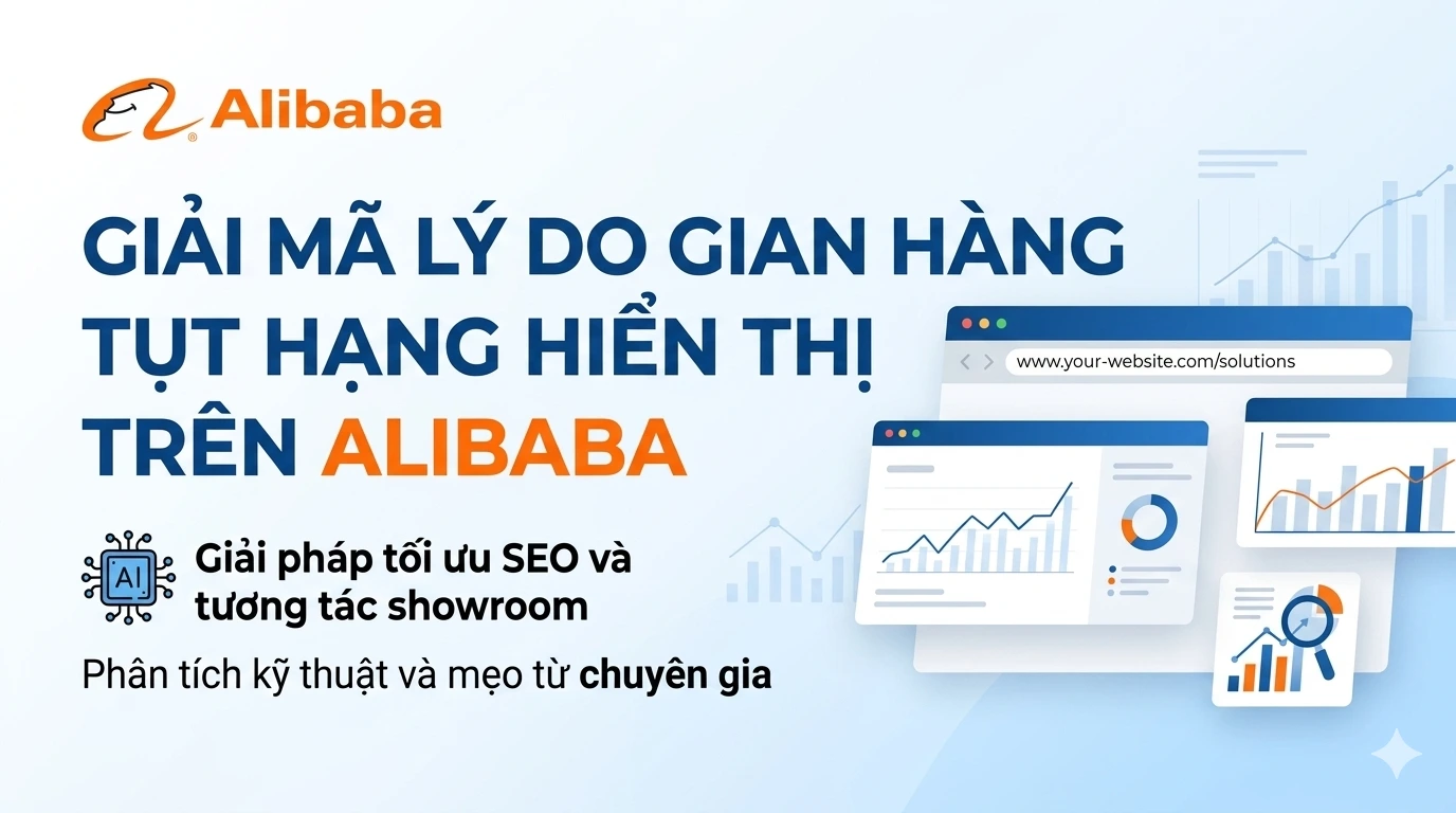 Giải mã lý do gian hàng tụt hạng hiển thị trên Alibaba