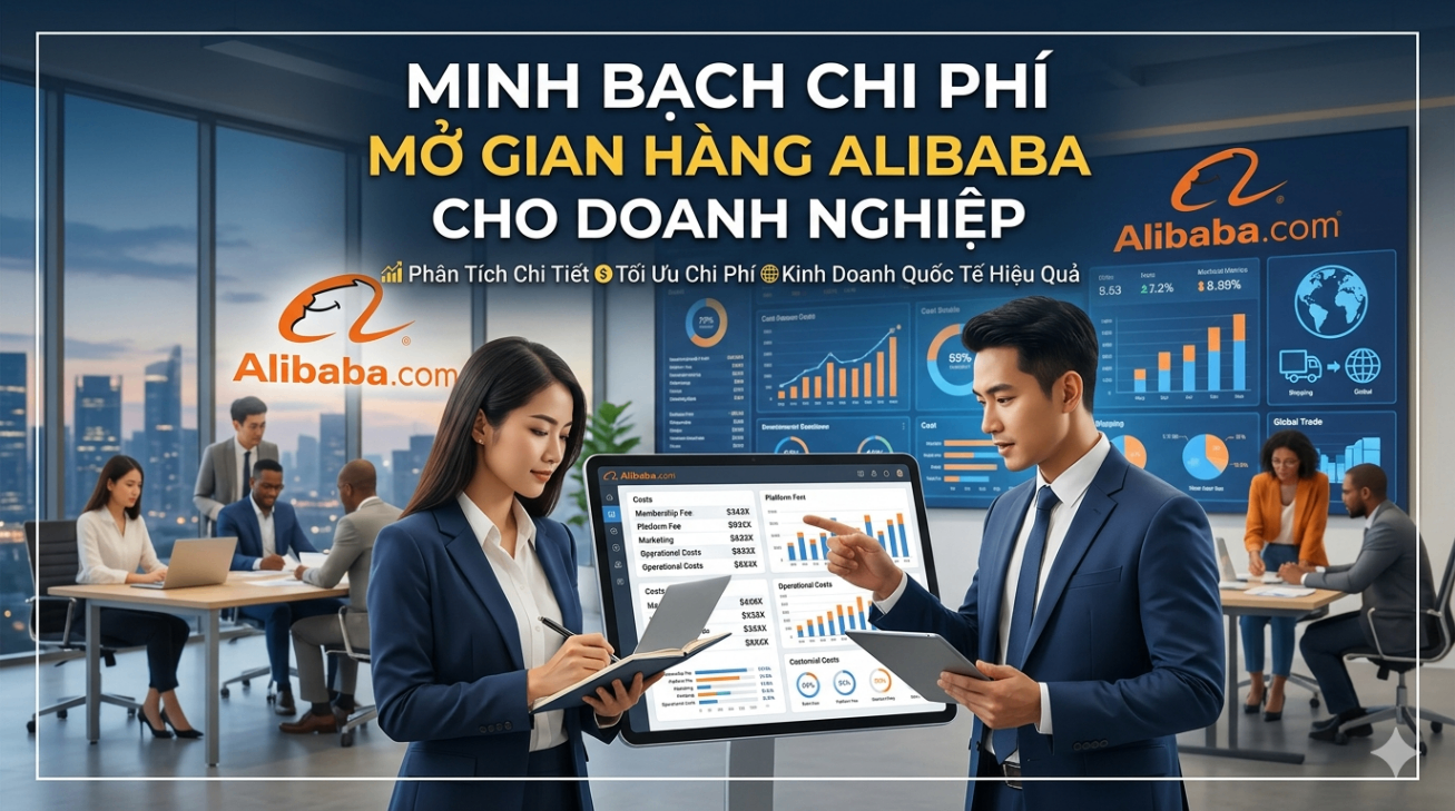 Minh bạch chi phí mở gian hàng Alibaba cho doanh nghiệp