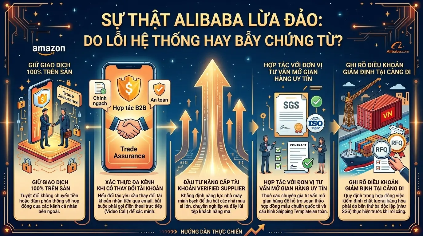 Sự Thật Alibaba Lừa Đảo: Do Lỗi Hệ Thống Hay Bẫy Chứng Từ?