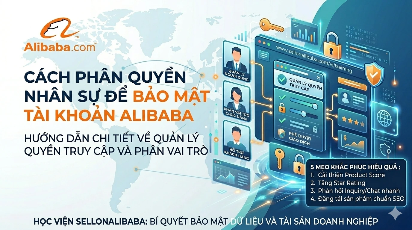 Cách phân quyền nhân sự để bảo mật tài khoản Alibaba