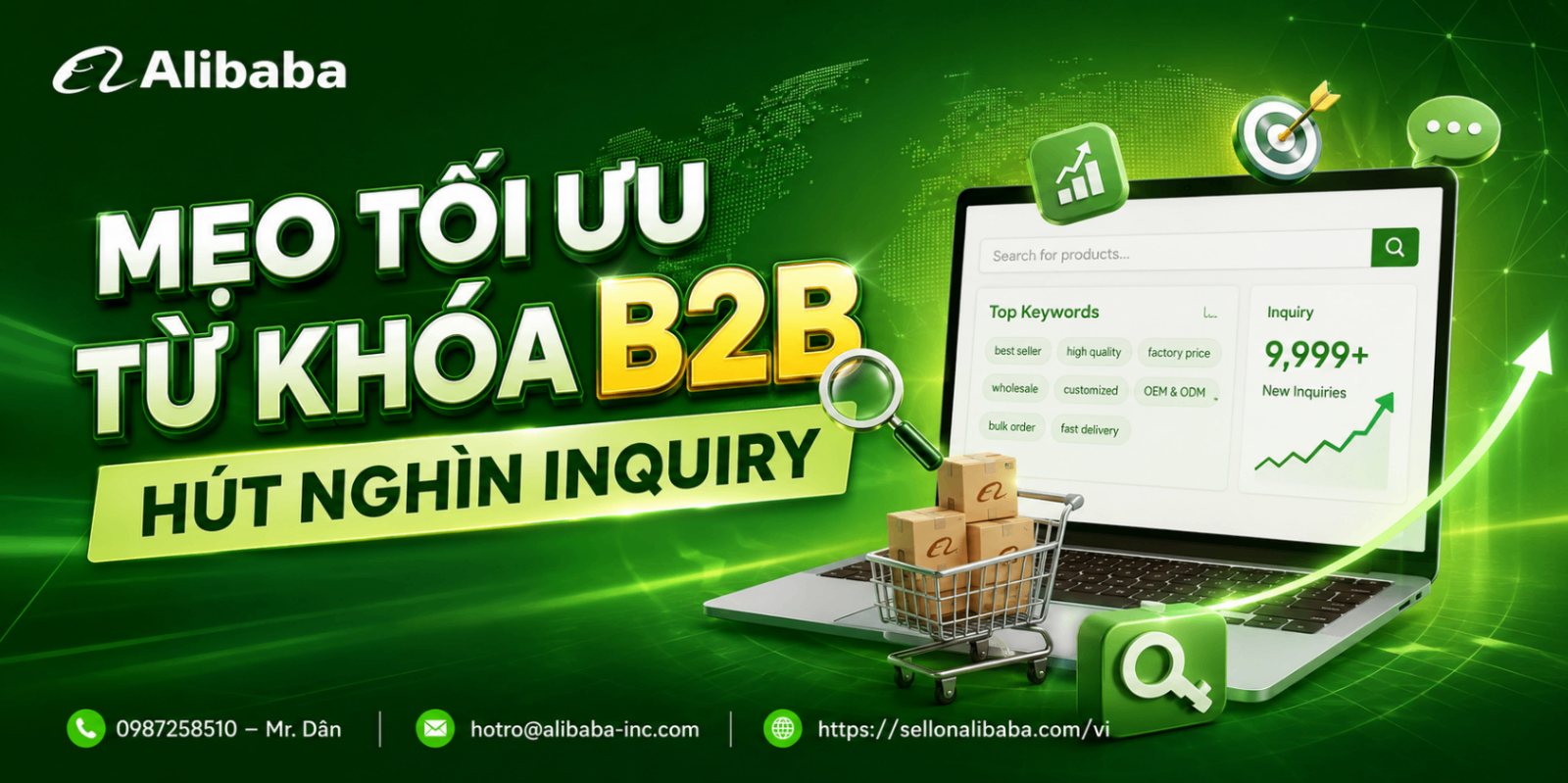 Mẹo tối ưu từ khóa B2B hút nghìn Inquiry
