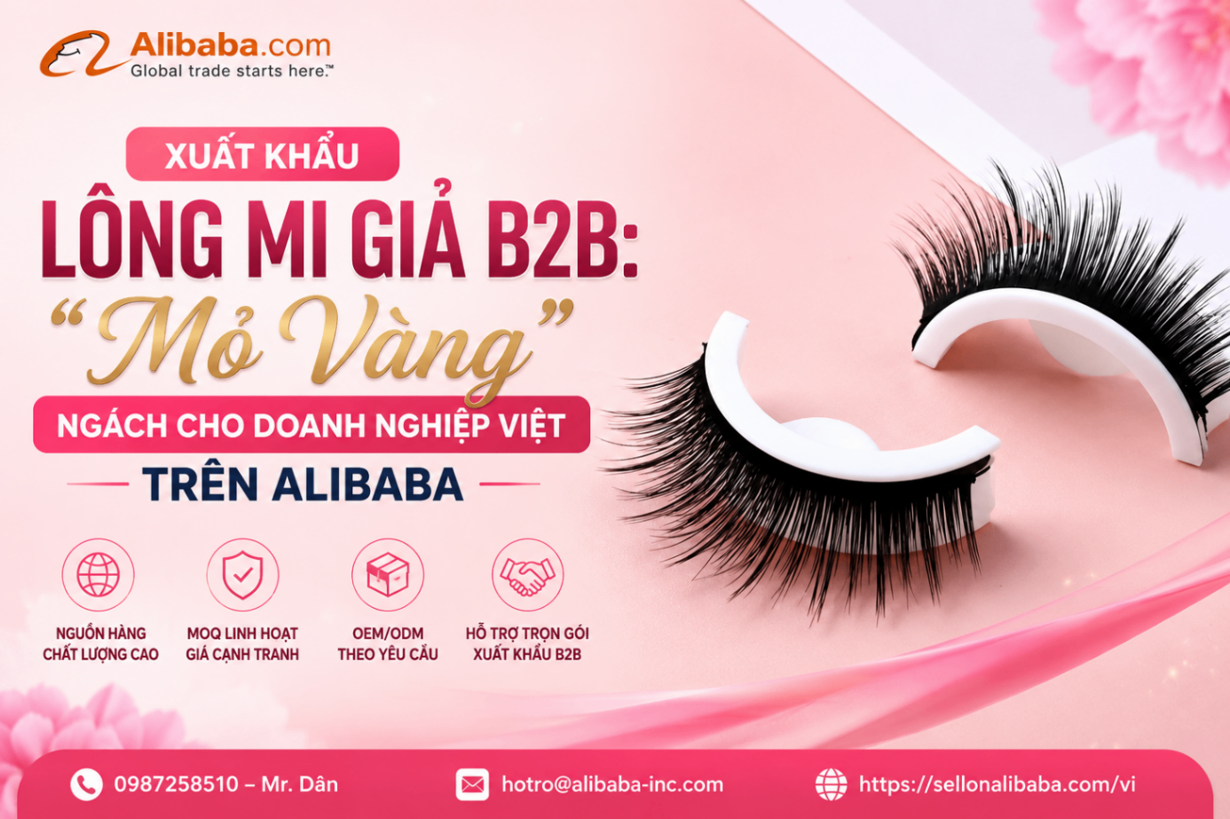 Xuất Khẩu Lông Mi Giả B2B: "Mỏ Vàng" Ngách Cho Doanh Nghiệp Việt Trên Alibaba