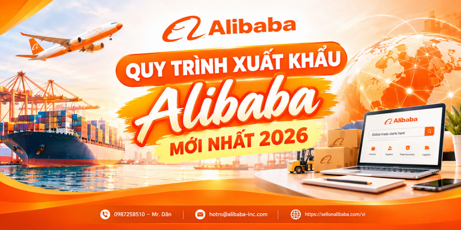 Quy trình xuất khẩu Alibaba mới nhất 2026