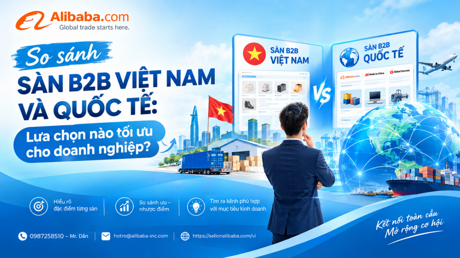 So sánh sàn B2B Việt Nam và quốc tế: Lựa chọn nào tối ưu cho doanh nghiệp?