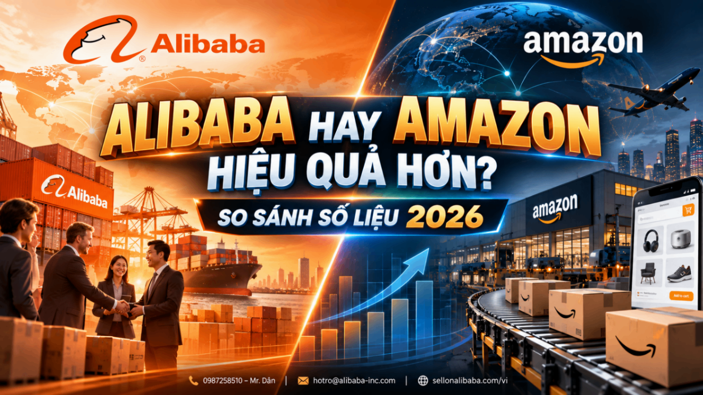 Alibaba hay Amazon hiệu quả hơn? So sánh số liệu 2026