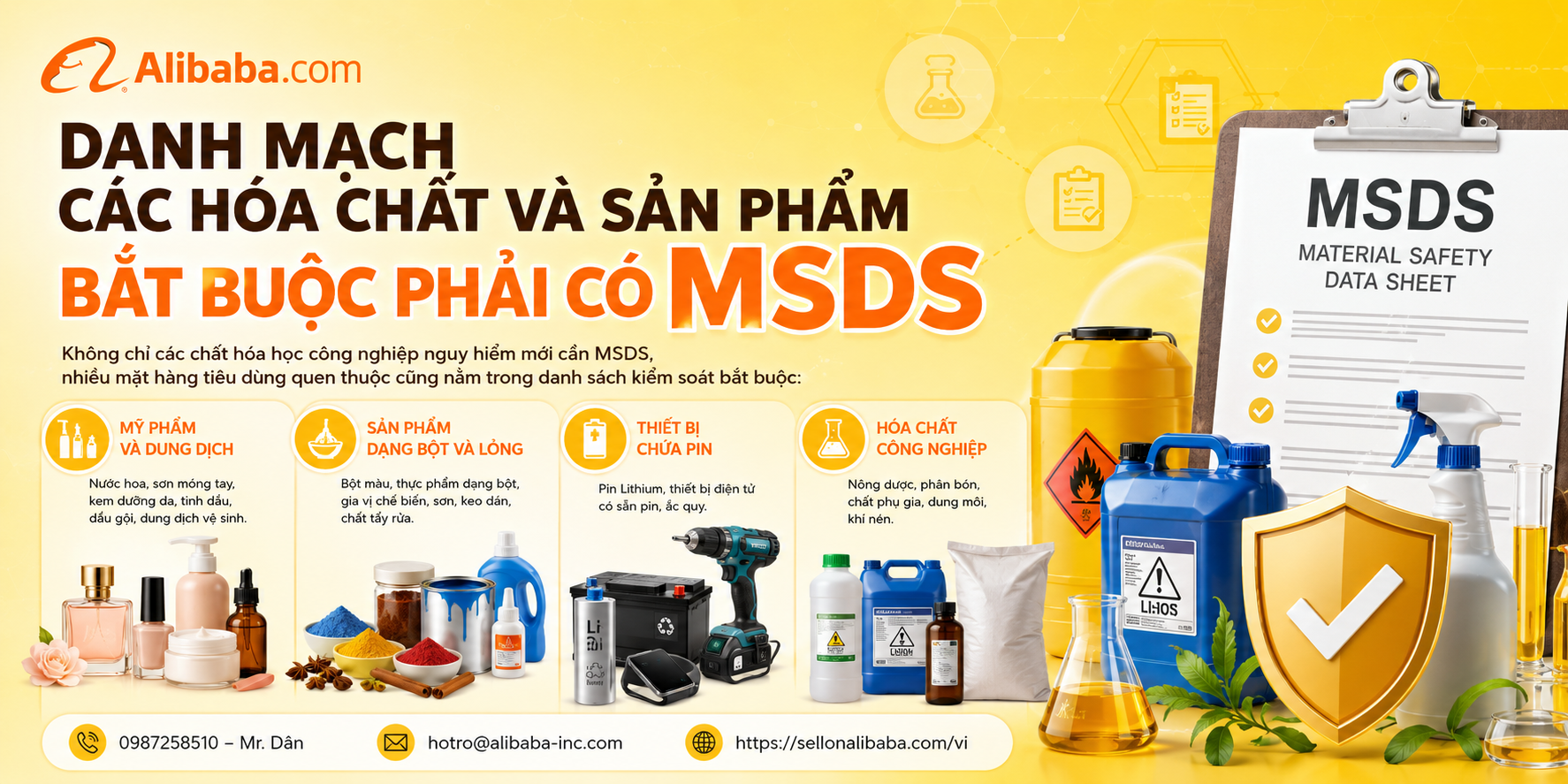This article provides detailed instructions on the registration process and preparation of a 16-item GHS chemical safety manual (MSDS) for exported goods, updating the list of required products, noting documents and how to optimize documents for customs clearance as well as effectively operating an international B2B booth.