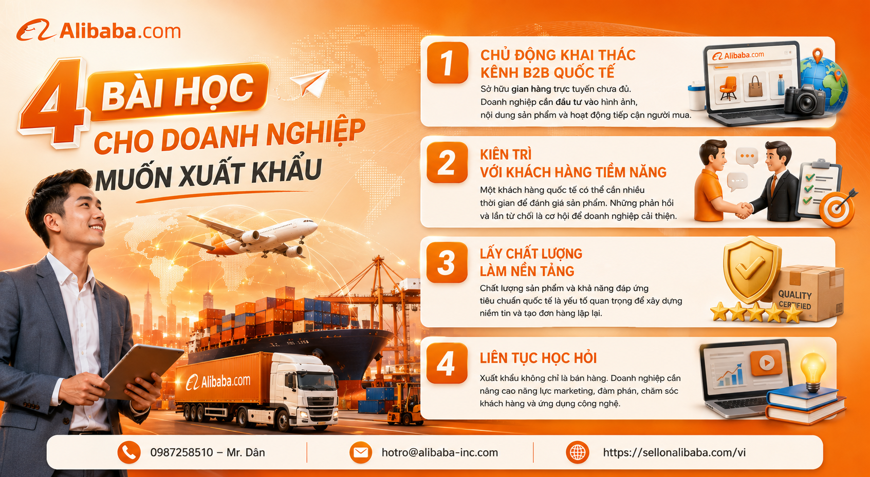 Explore Proline Vietnam's journey from importer to manufacturer exporting to more than 15 countries and international business lessons on Alibaba.com.