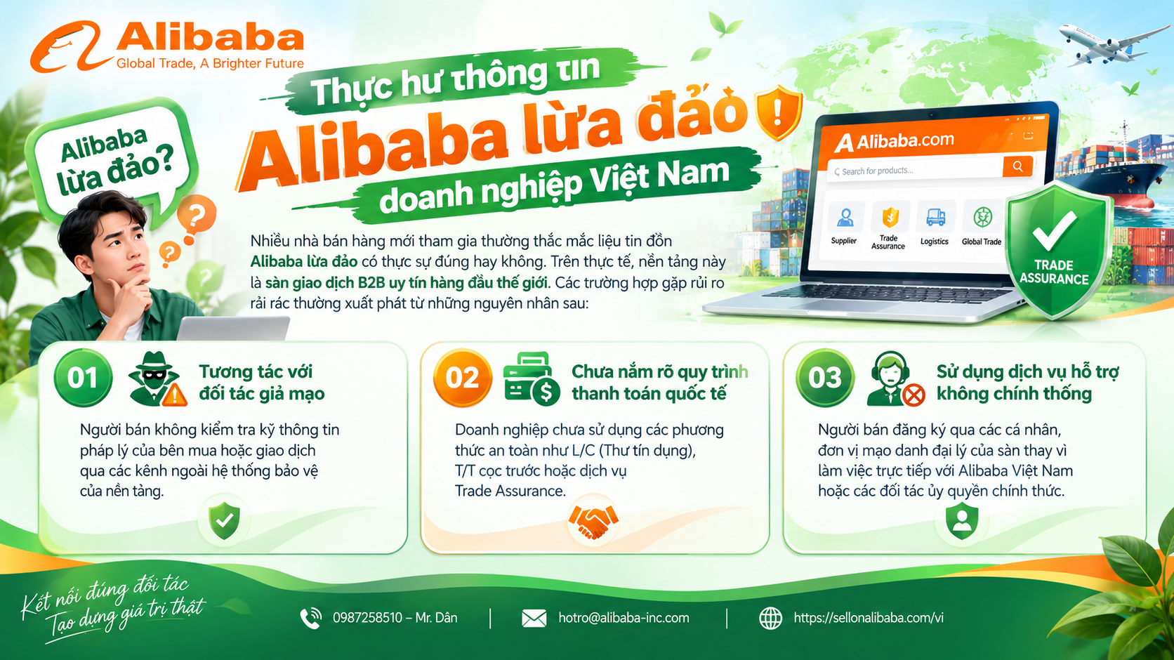 Instructions for finding partners to import agricultural products through Alibaba from A-Z. Price list of costs to open an Alibaba Vietnam store, account registration process and effective strategy for approaching international buyers!