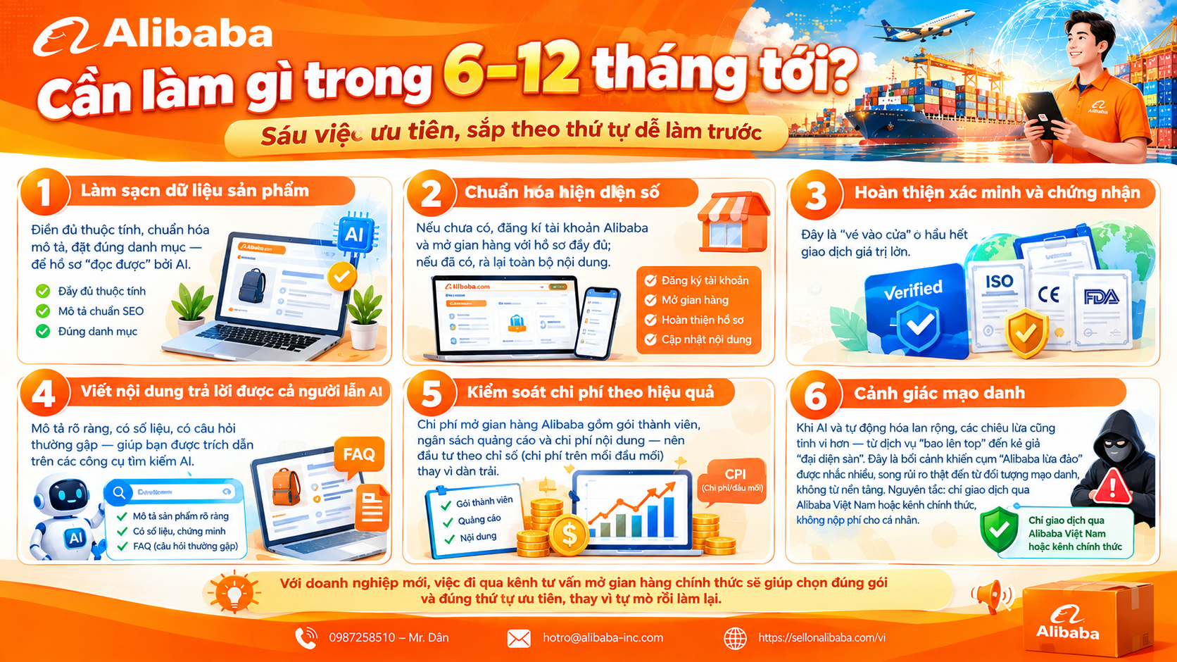 7 xu hướng B2B định hình xuất khẩu 2026: AI tìm nguồn, trải nghiệm kiểu B2C, dịch chuyển nguồn cung, xác minh số, bền vững. Doanh nghiệp nào dễ bị loại khỏi cuộc chơi và cần làm gì.