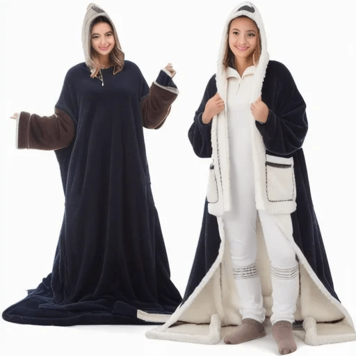 Sherpa Wearable Blanket Hoodie
