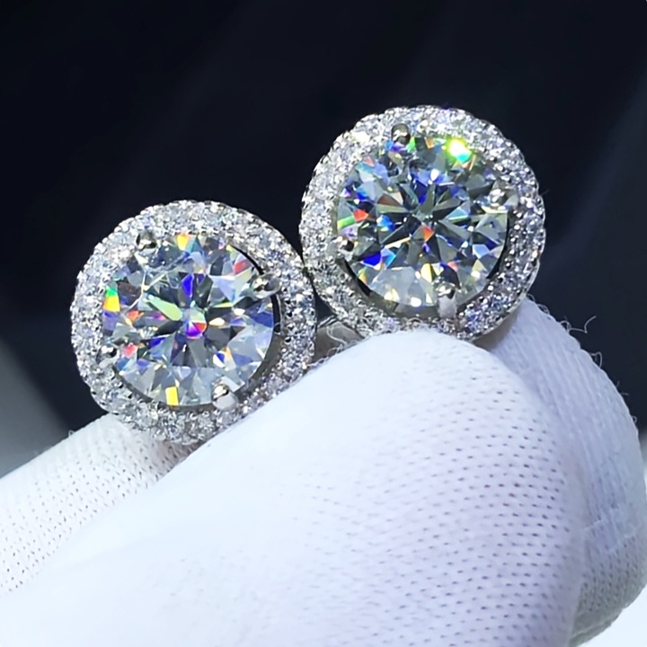 Bông tai Moissanite