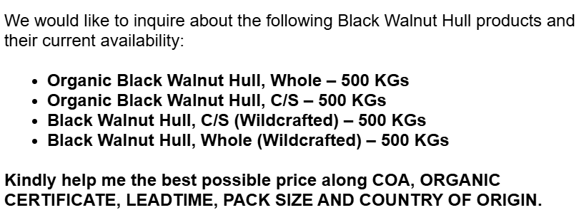 Black Walnut Shell Extract Black Walnut Shell Hull Powder